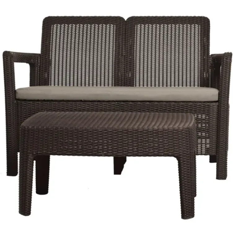 Set tarifa klupa dve stolice sto braon