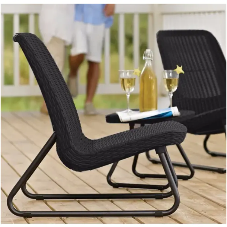 Set rio patio sto/dve stolice sivi