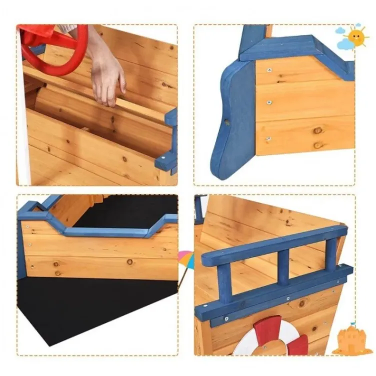 Dečiji Peskarnik u Obliku Gusarskog Broda