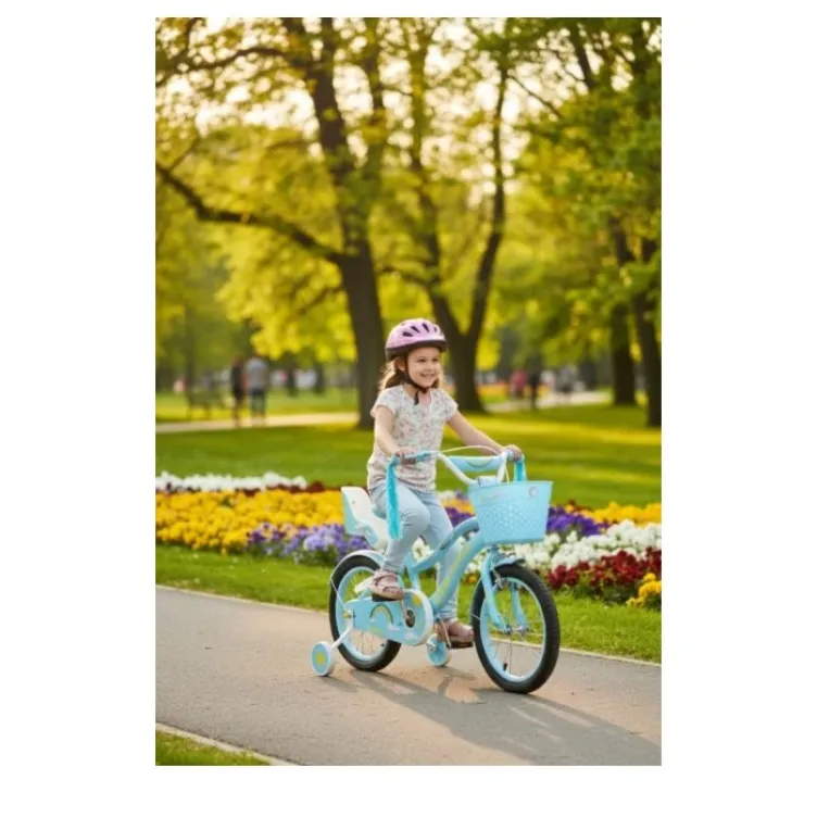 Dečiji bicikl sa pomoćnim točkovima Pony Bike 723-16 plava