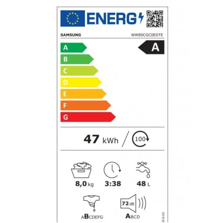 Veš mašina SAMSUNG WW80CGC0EDTELE/inverter/8kg/1400 obrtaja