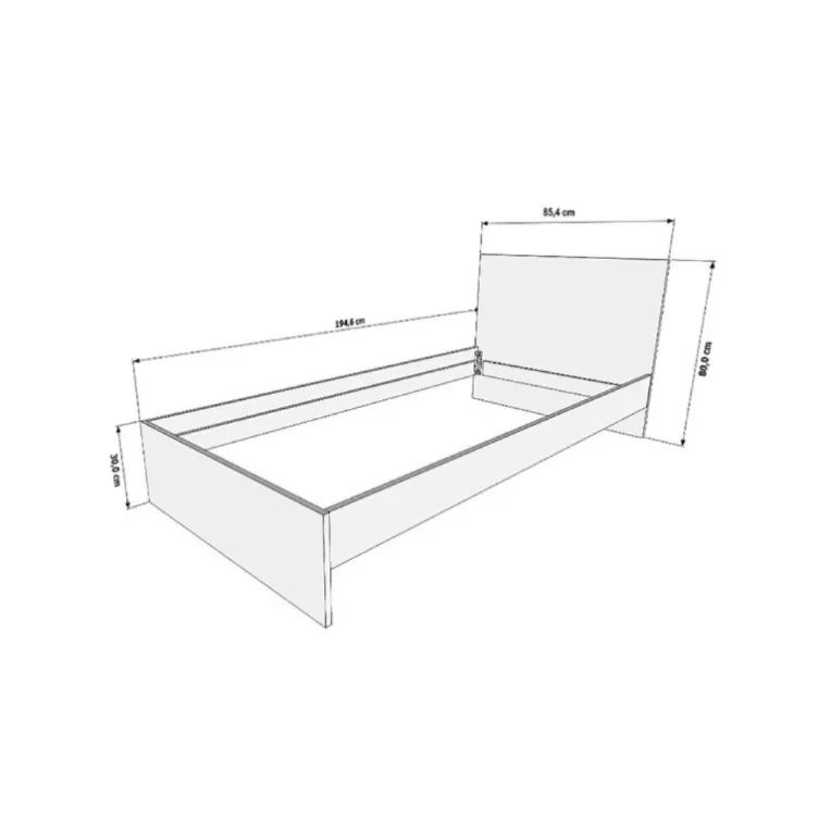 Krevet Evi 08 Tobacco hrast