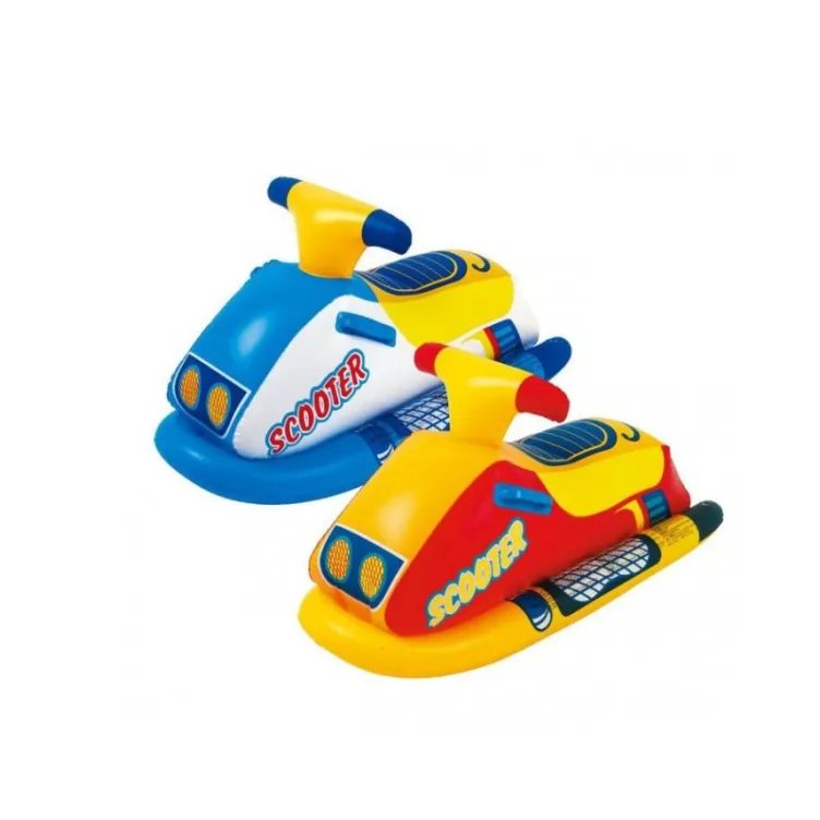 ***Zračni dušek u obliku vodenog skutera na naduvavanje. Veličina: 91 k 51 cm. Čvrste bočne ručke za sigurno držanje. Nosivost do 30 kg. Preporučeni uzrast: za decu od 3-6 godina. Sorto - na izbor u dve boje.