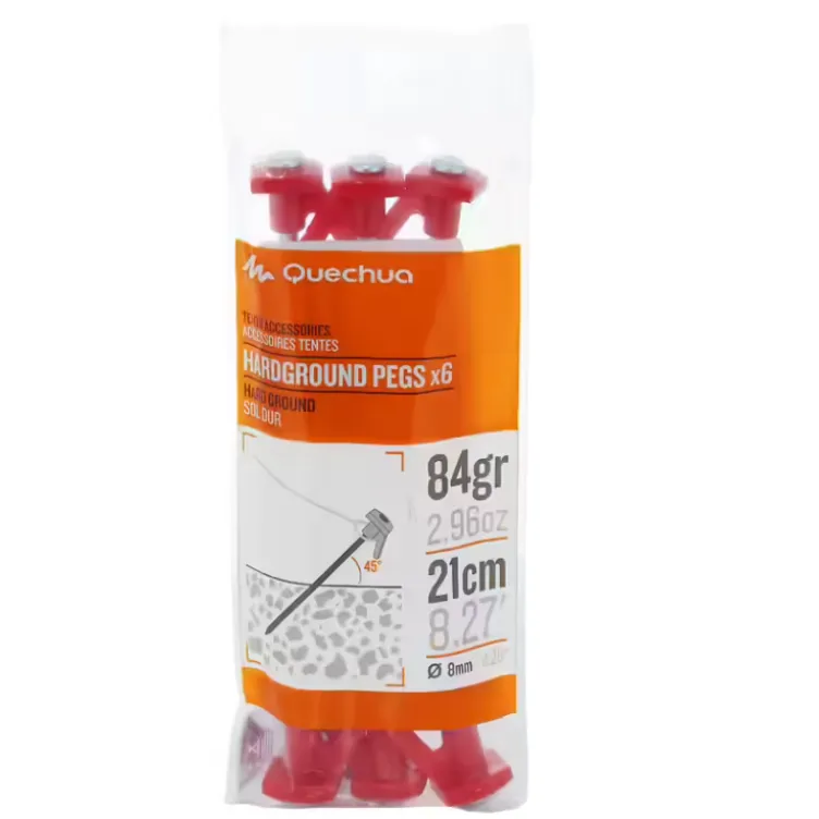 6 klinova za šator za tvrdi teren 