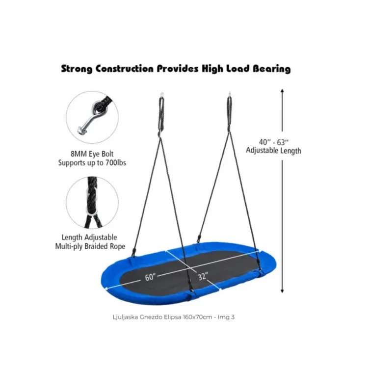Ljuljaška za decu Gnezdo Elipsa 