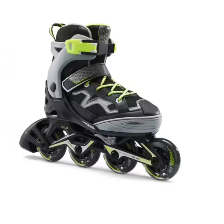 Oxelo roleri za decu fit 3 žuto sivi