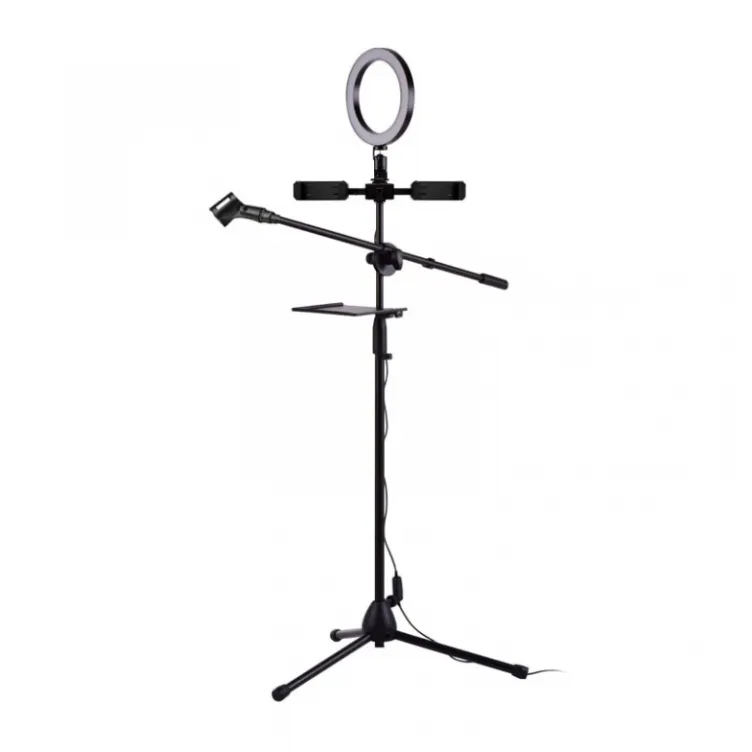 Selfie LED Ring light T16 PRO 20cm sa stalkom I drzacem za mikrofon