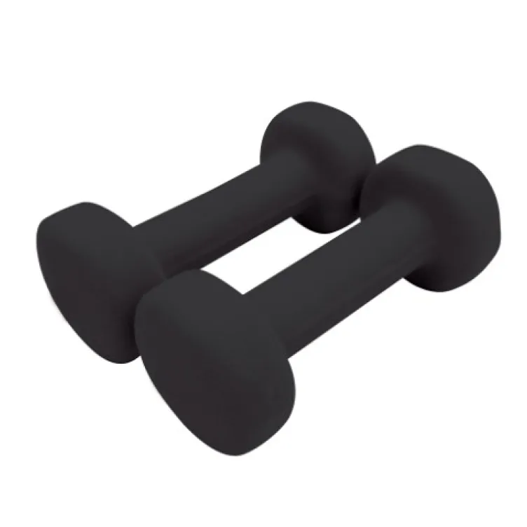 Set gvozdenih tegova s neoprenom 2x1kg crni Set gvozdenih tegova s neoprenom 2x1kg crni