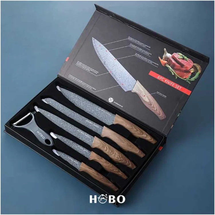 Set kuhinjskih noževa sa ljuštilicom Hobo KK006