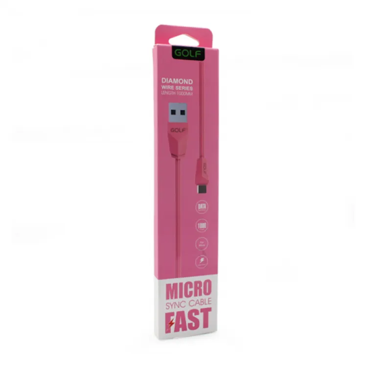 USB kabl na tip C usb 1m GOLF GC-27T pink