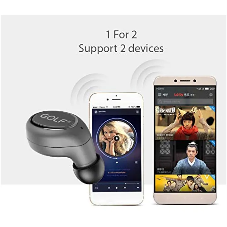 Bluetooth slušalica GOLF B9 multipoint crna