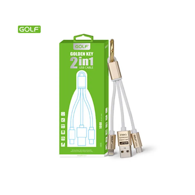 USB data kabl 2u1 android/iphone GOLF GC-35
