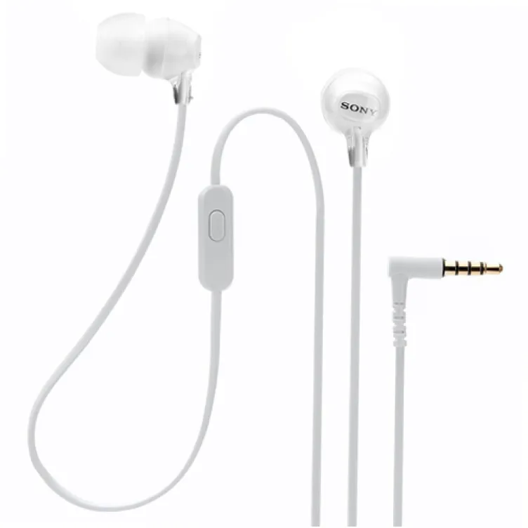 Slušalice sa mikrofonom Sony MDR-EX15APW Bela