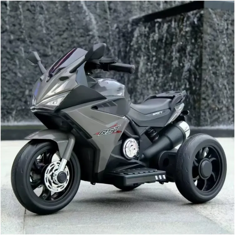 Dečiji Motor na akumulator na 3 točka 6V sivi