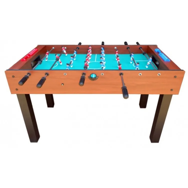 Stoni fudbal Woody sa teleskopkim šipkama, boja drveta