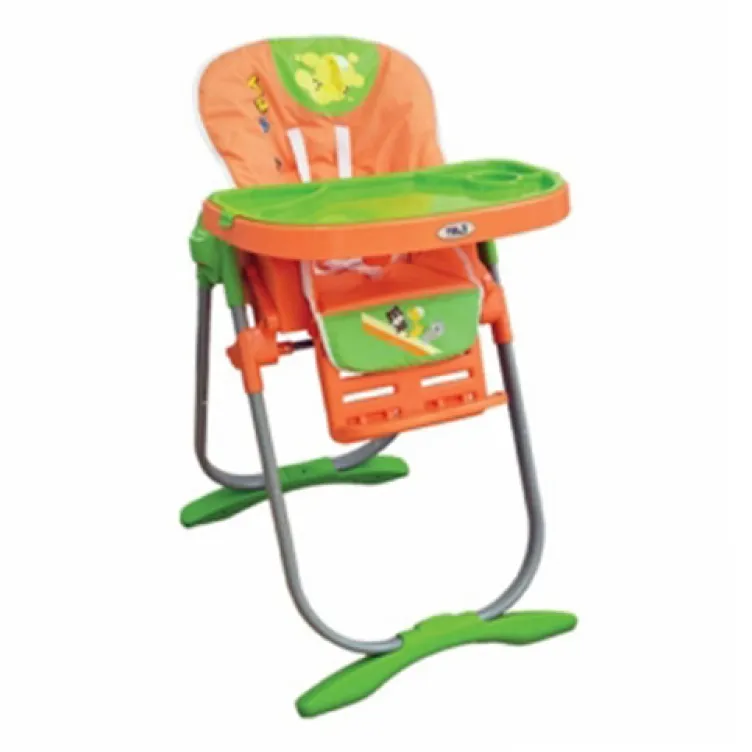 Stolica za hranjenje Puerri Lunch narandžasto-zelena