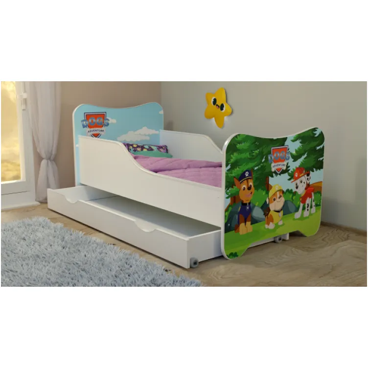 Dečiji krevet 160X80Cm happy kitty dog adventure in the forest 74016
