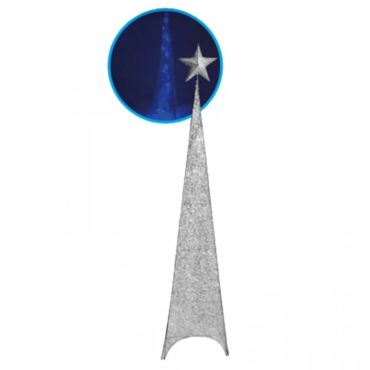 Svetleća jelka abažur 120cm srebrna 740518