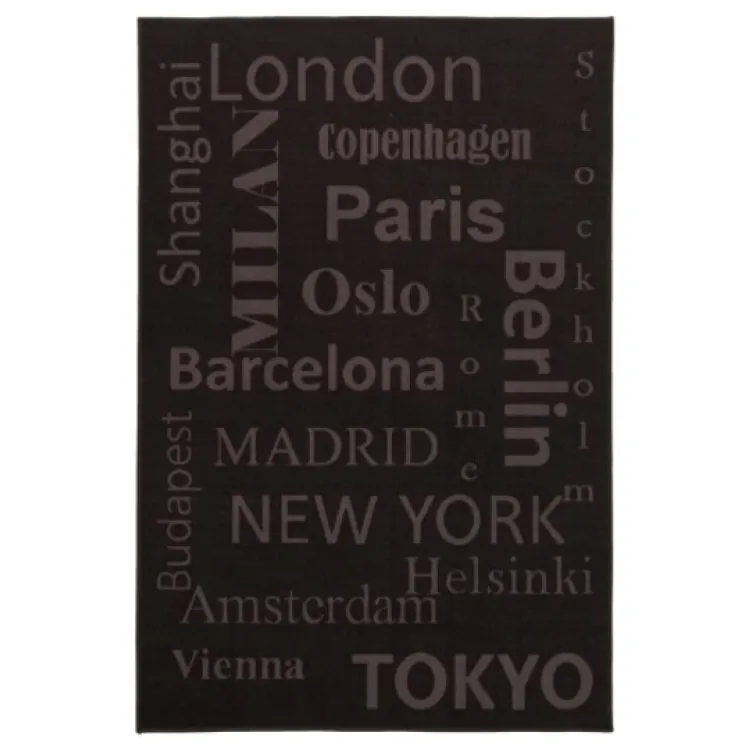 Tepih Capital 133x195 tamno siva