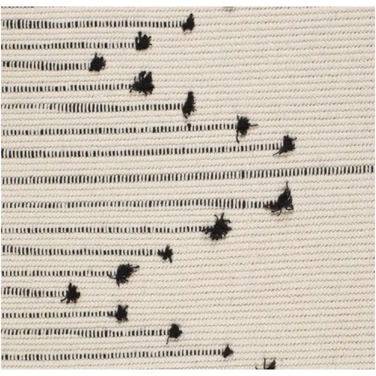 Tepih NIL 70x140 prljavo bela/crna1