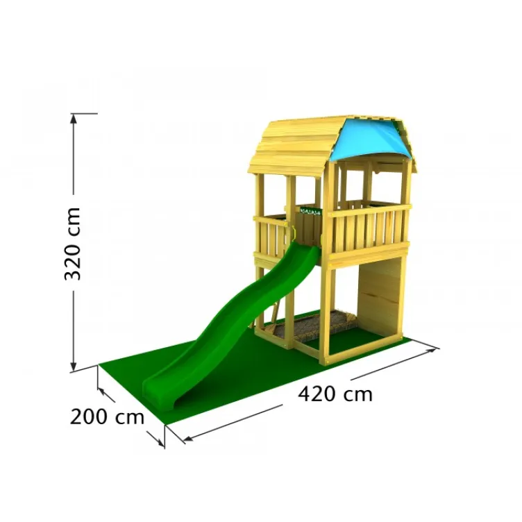 Toranj za decu sa toboganom Barn