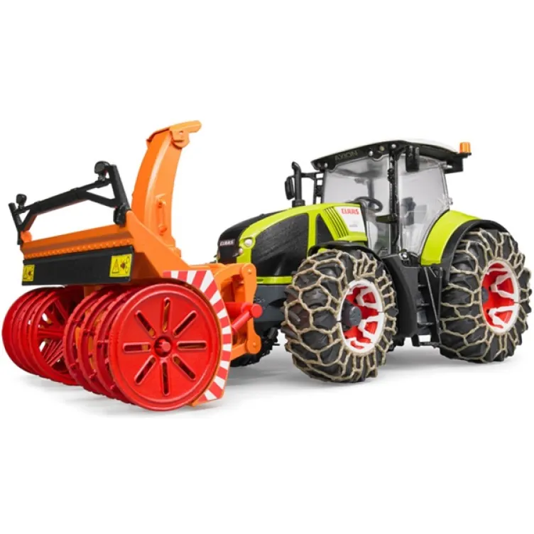 Traktor Claas Axion 950 sa lancima i frezom za sneg Bruder 030179