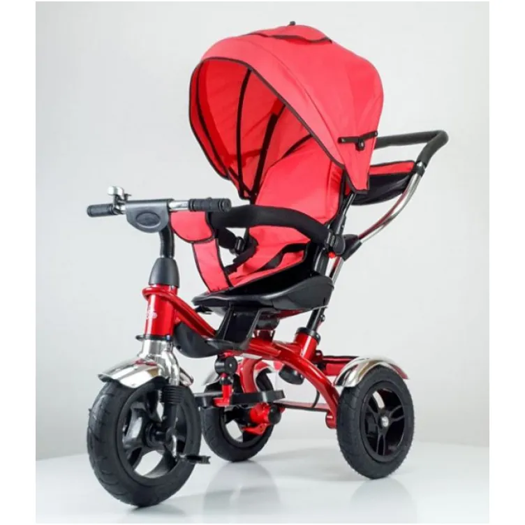 Tricikl 408 Happybike Lux sa rotirajućim sedištem crveni