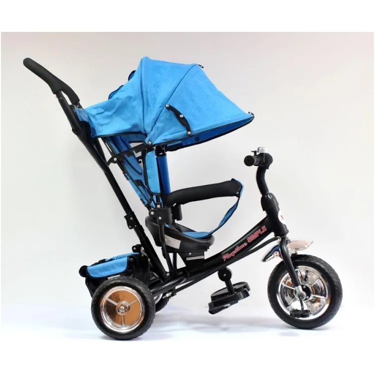 Tricikl Simple 411 sa tendom od lanenog platna Plavi