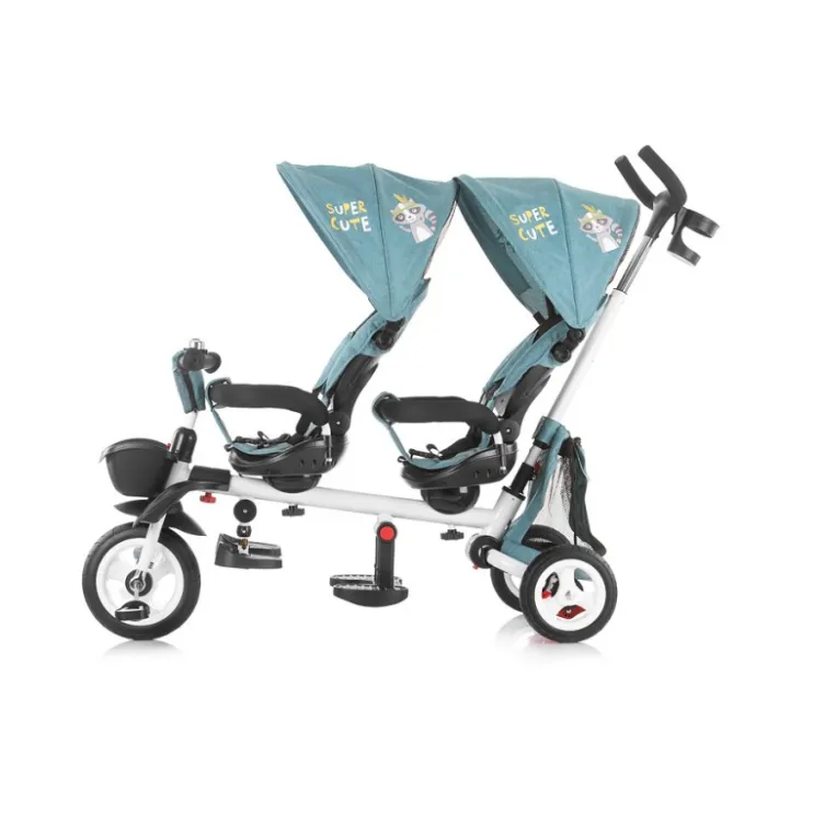 Tricikl za blizance Chipolino 2 Fun Ocean