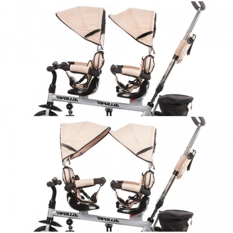 Tricikl za blizance Chipolino Apollo Ljubičasta