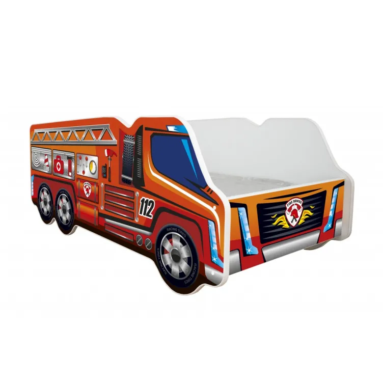 Dečiji krevet 140x70cm Truck – Fire Truck