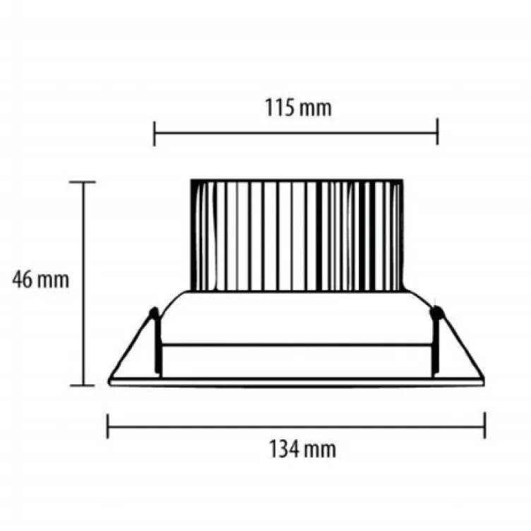 Ugradna LED lampa 9x1W toplo bela LUG91-WW slika 2
