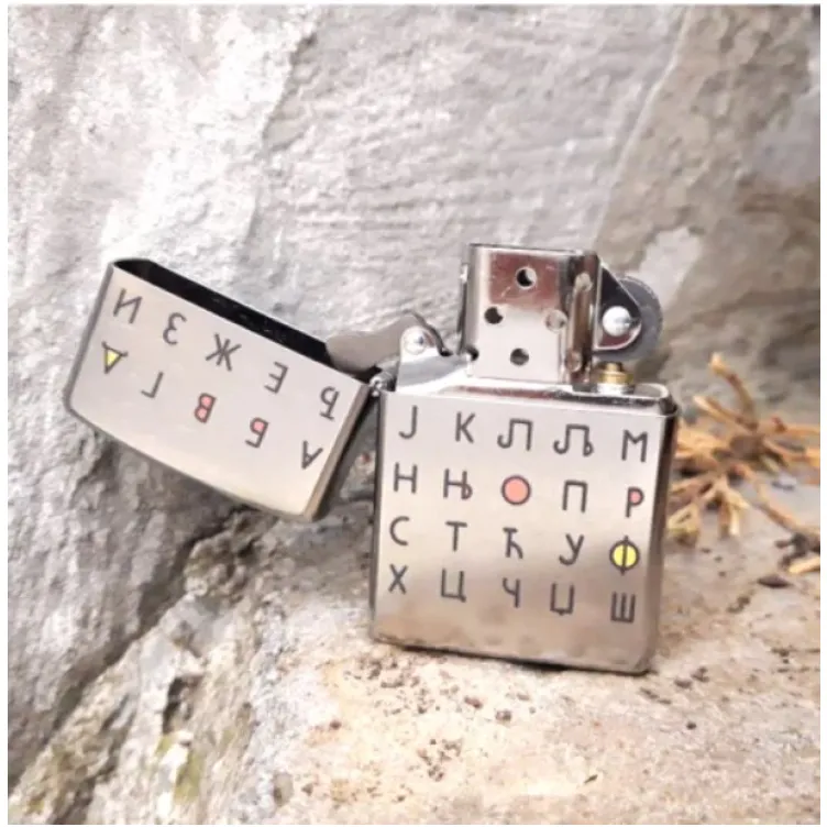 Upaljač Zippo Azbuka