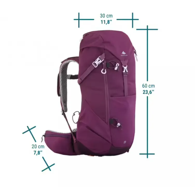 Quechua ranac za planinarenje 20L bordo