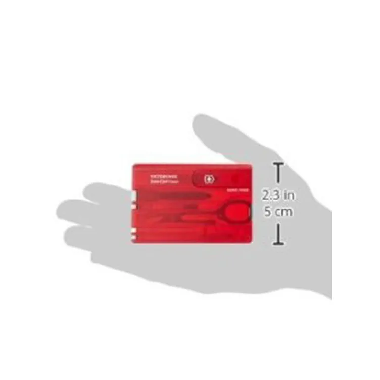 Victorinox multifunkcionalni alat Swiss Card Translucent RED