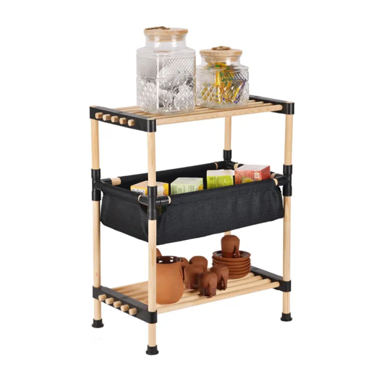 Višenamenska drvena polica sa korpom 50x28x59cm Seowood RFS-5001Višenamenska drvena polica sa korpom 50x28x59cm Seowood RFS-5001