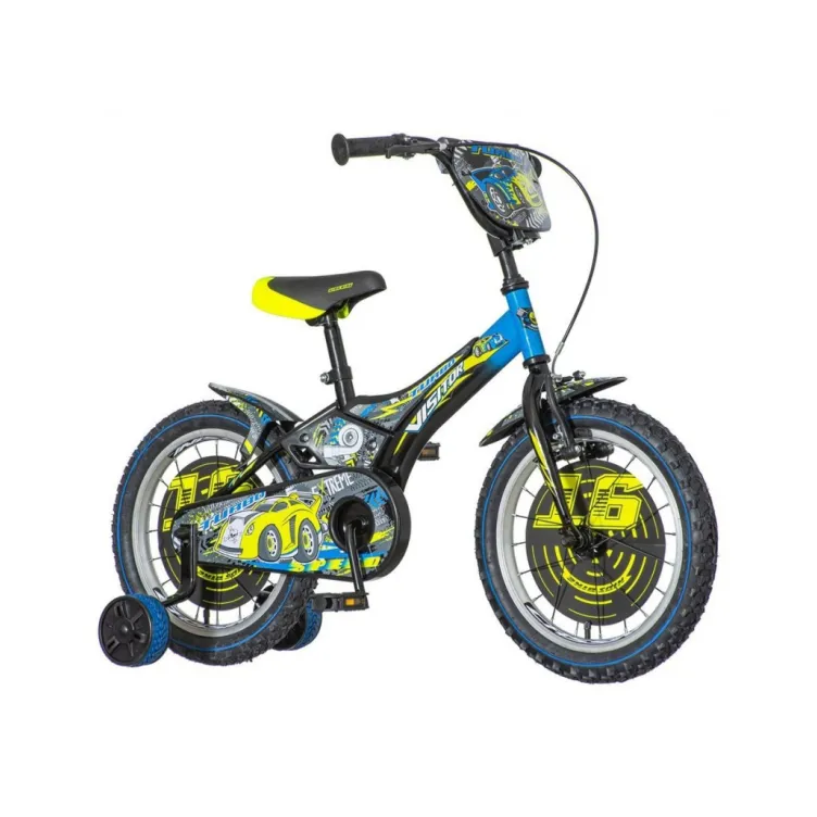 Bicikl Visitor Turbo 16" žuto plavi