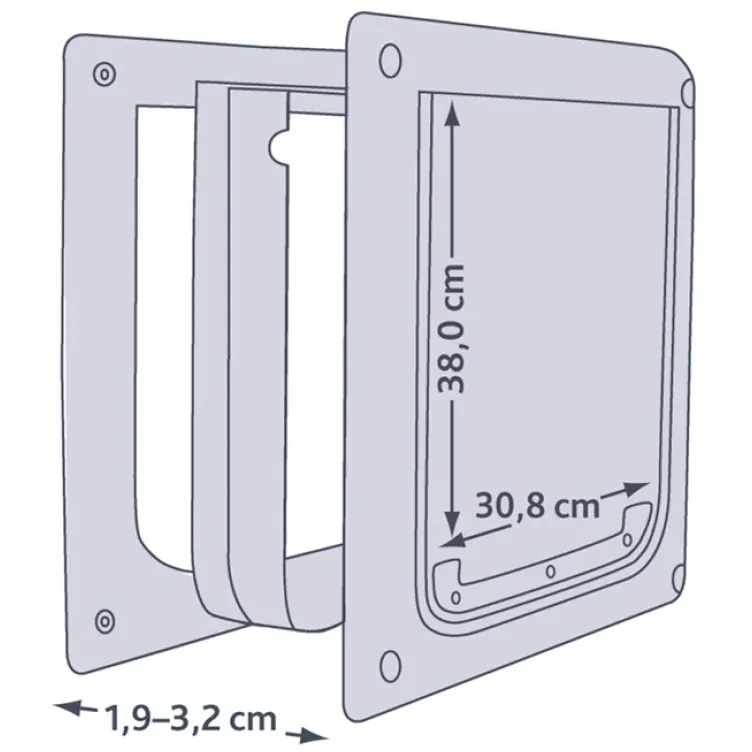 Vratanca za pse 39x45cm dvosmerna Trixie