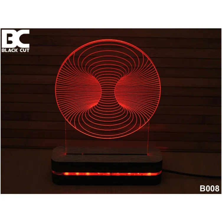 3D lampa Vrtlog 9 boja