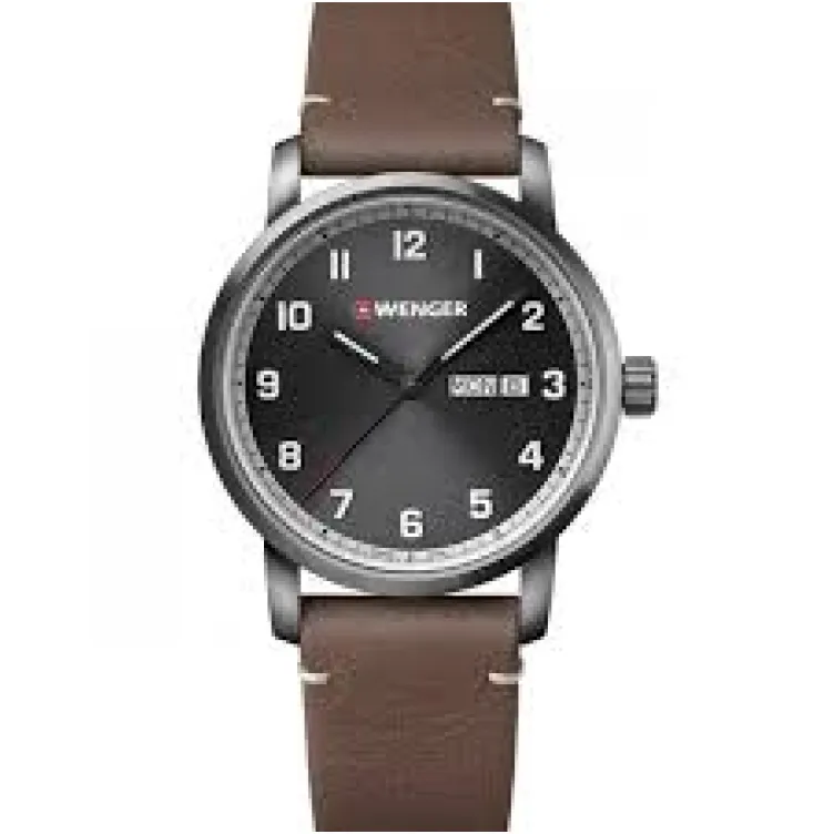 WENGER Attitude muški ručni sat crno/braon
