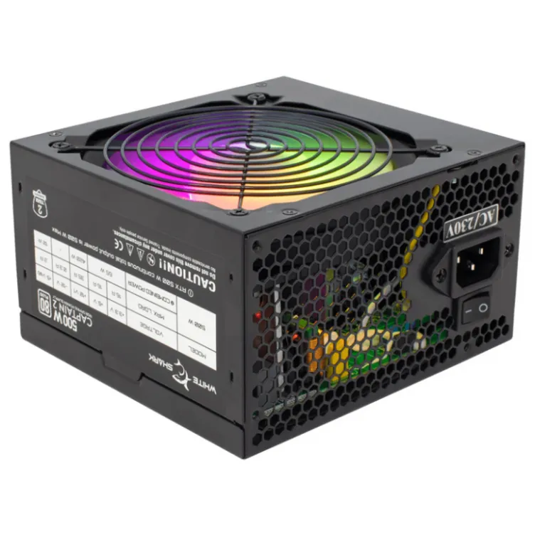 White Shark NAPAJANJE GPSU-W500F CAPTAIN -2 500W 80+ RGB