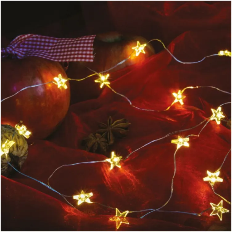 Fairy lights LED lampice zvezde 20 kom toplo bele KDE 323 