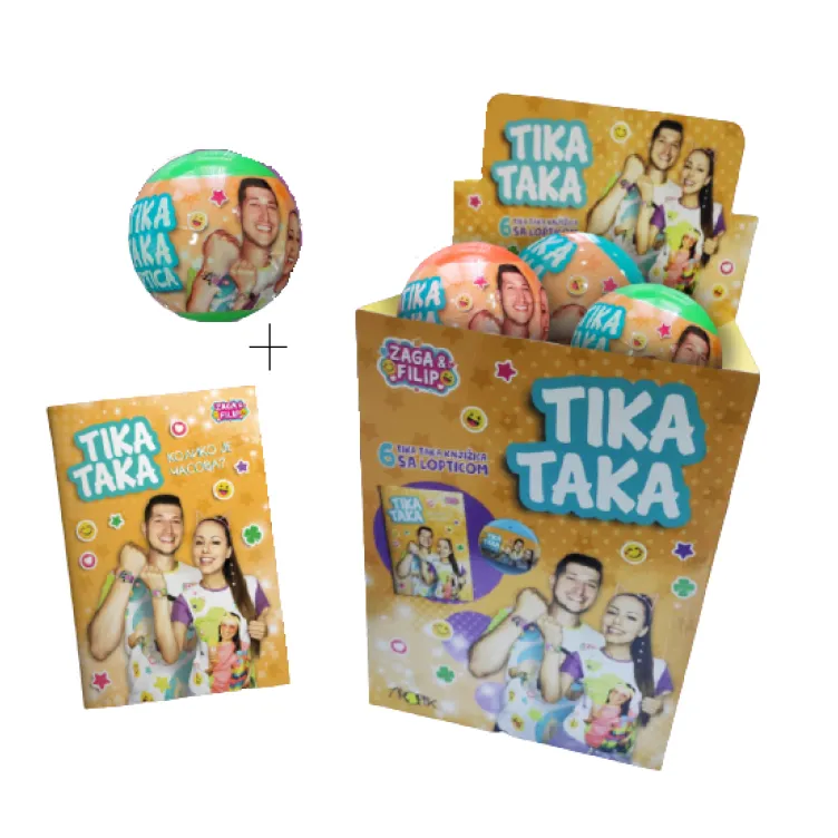 Zaga i Filip loptice Tika Taka i bojanka