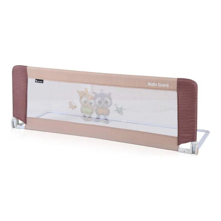 Zaštitna ograda za krevet Beige Baby Owls