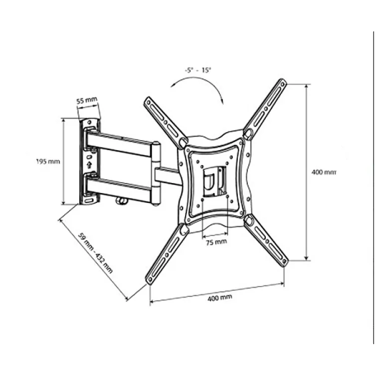 Zidni TV nosač 13" do 46" LCDH344B