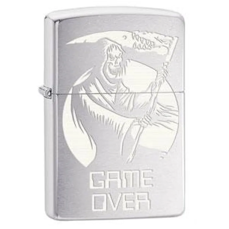 Zippo upaljač Skull Game over design Z29696