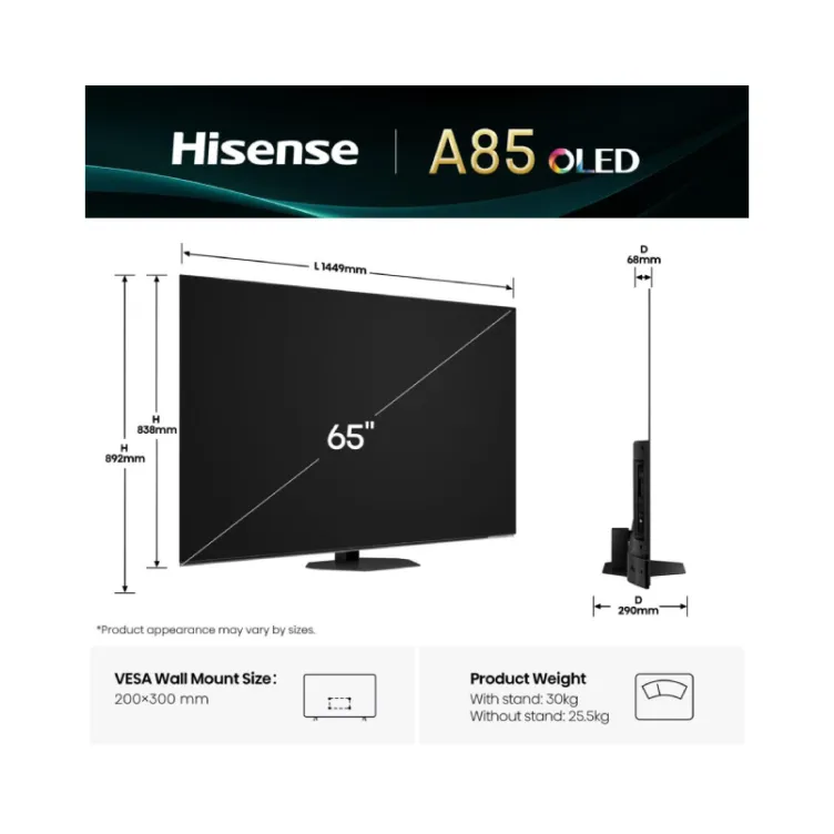 65 inča 65A85Q OLED 4K UHD Smart TV