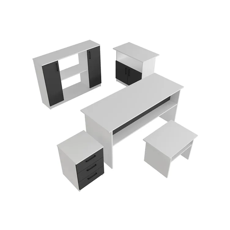 Kancelarijski komplet belo - antracit