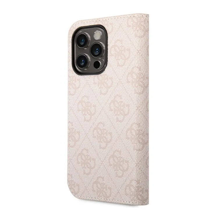 Maska na preklop Guess PC/ TPU 4G Metal Camera Outline Book za iPhone 14 Pro Max Pink