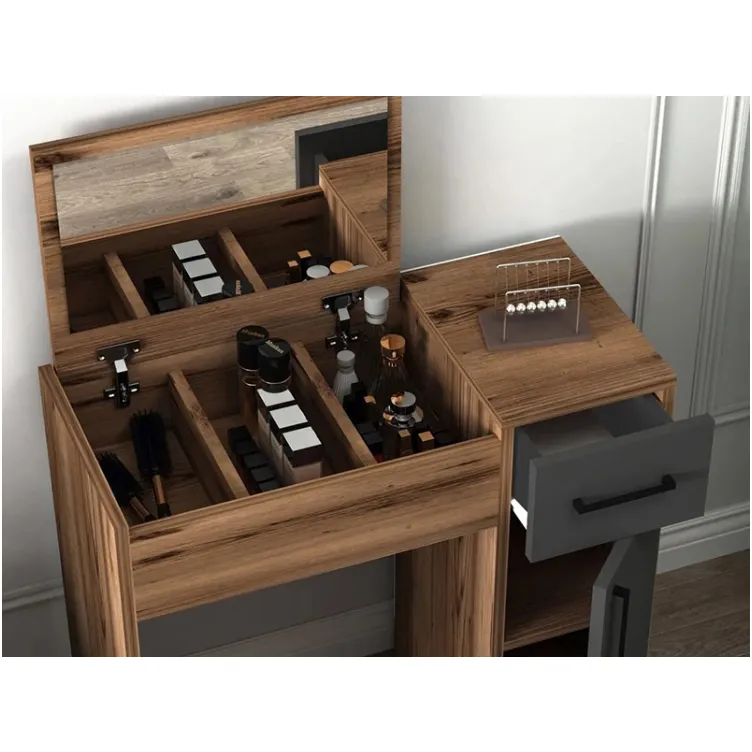 Sto za šminkanje Lidia orah - antracit